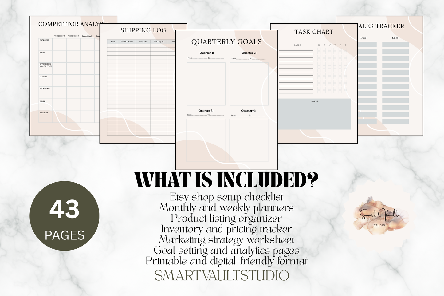 Etsy Shop Planner