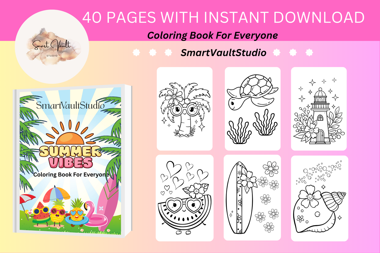 Summer Coloring Book