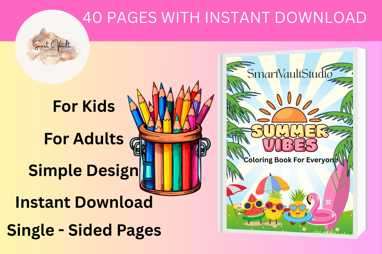 Summer Coloring Book