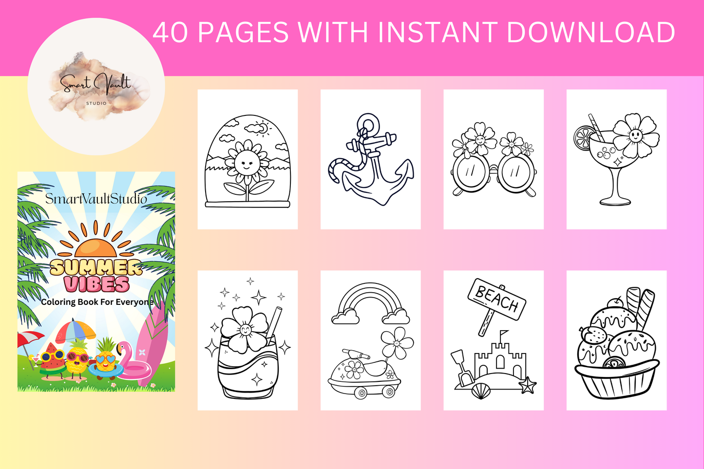 Summer Coloring Book