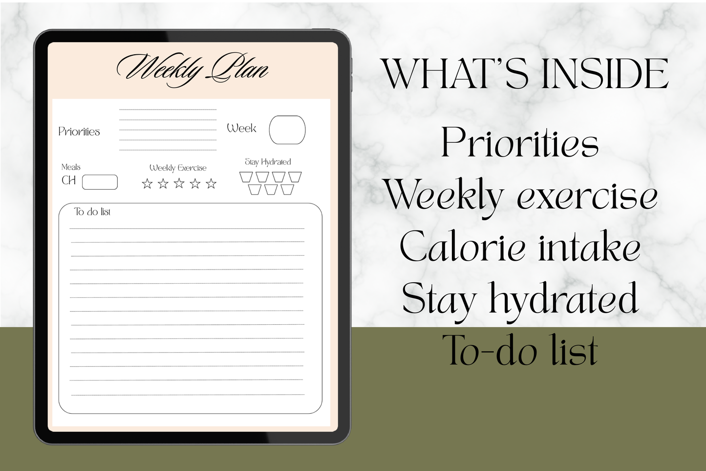 Simple Weekly Plan