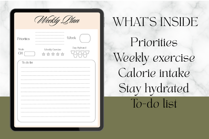 Simple Weekly Plan